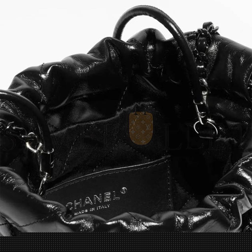 Ch*el master 22 mini black handbag as3980 (20*19*6cm)